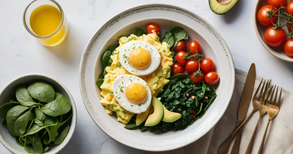 salmon egg breakfast