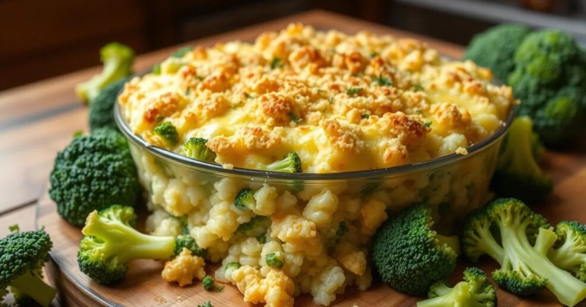 Cheesy Broccoli Rice Casserole Recipe