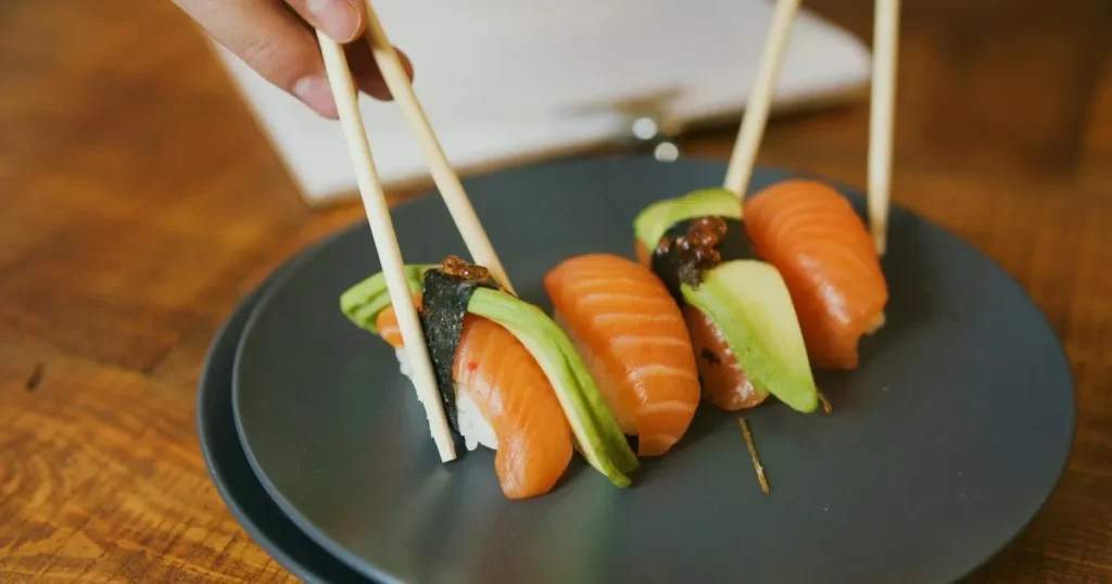 salmon sushi bake