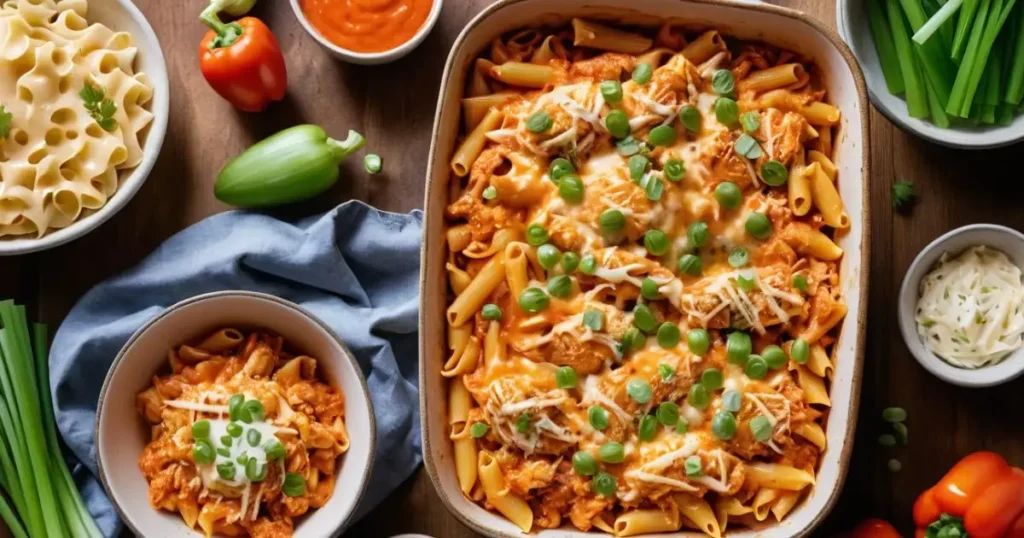 buffalo chicken pasta salad