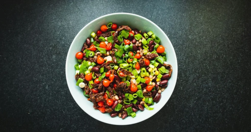 dense bean salad