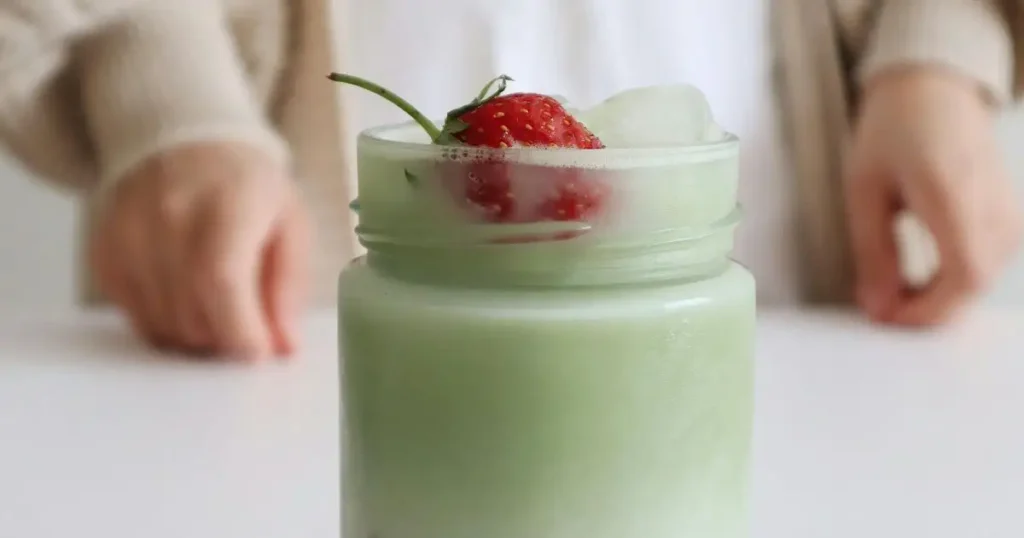 strawberry matcha