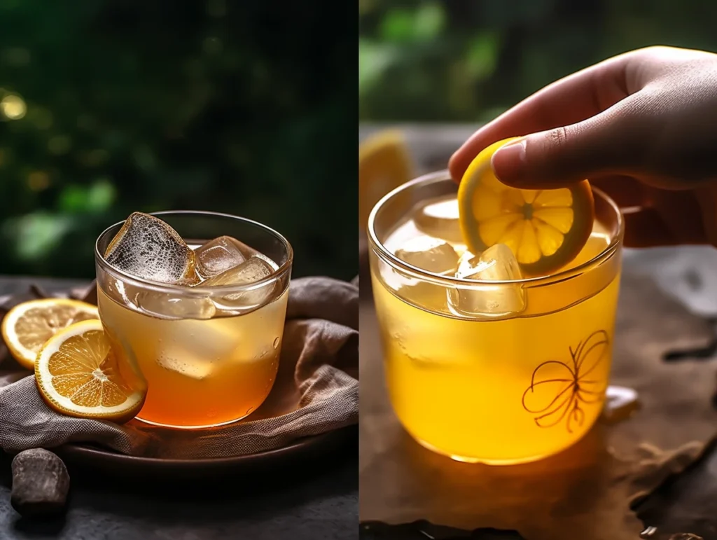 Ingredients for natural mounjaro drink recipe
