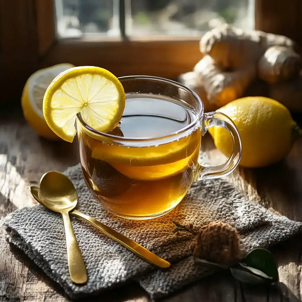 Served natural Mounjaro drink in glass mug