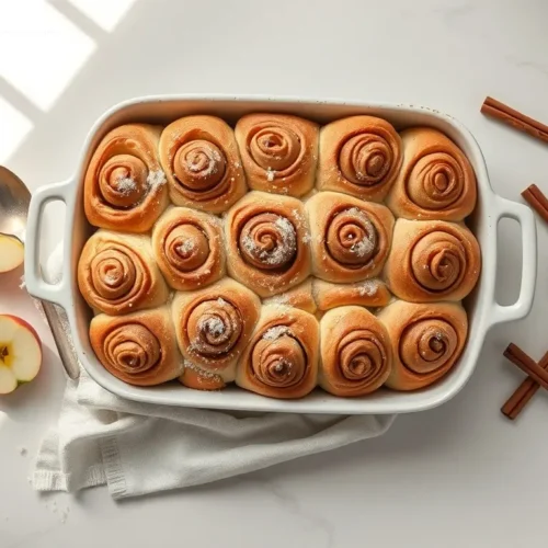 Delicious apple cinnamon overnight rolls for Thanksgiving meals