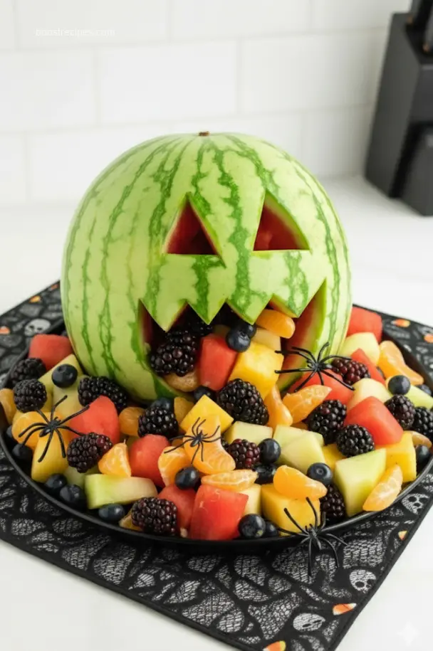 Halloween themed Vegetable Platter a healthy Halloween appetizer