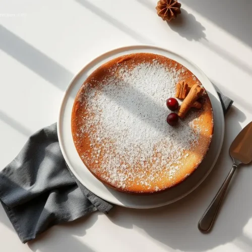 Delicious Gingerbread Crust Christmas Cheesecake ready for Thanksgiving