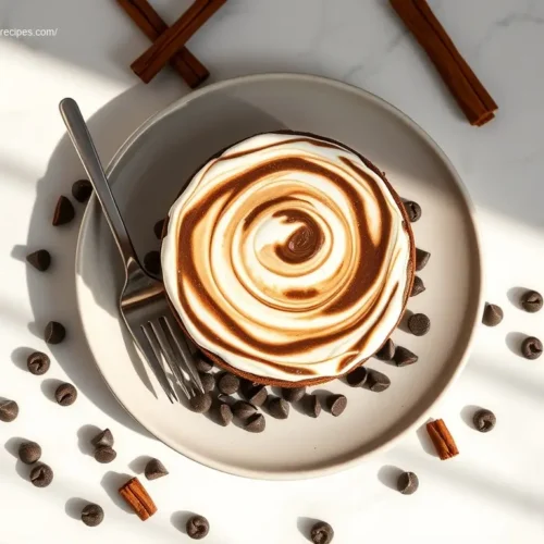 Hot Cocoa Cheesecake with Marshmallow Swirl perfect for Thanksgiving Desserts