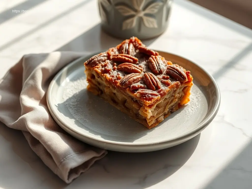 Delicious Maple Pecan Apple Bars a perfect Thanksgiving dessert