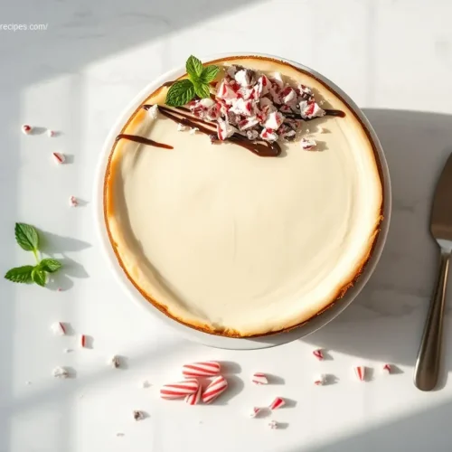 Delicious Peppermint Bark Cheesecake for the Holidays
