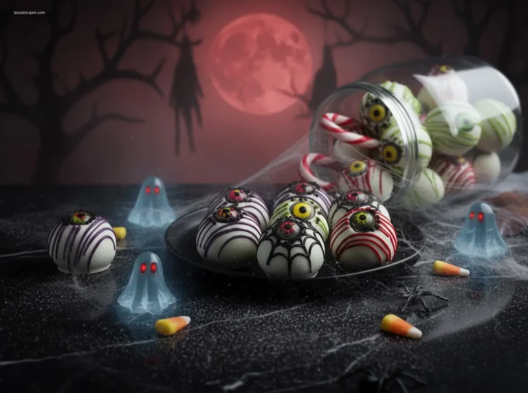Cutting a Spooky Oreo Truffle Eyeball