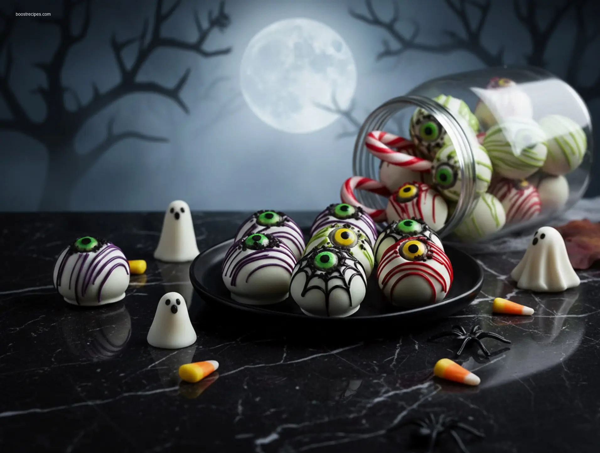Spooky Oreo Truffle Eyeballs dessert