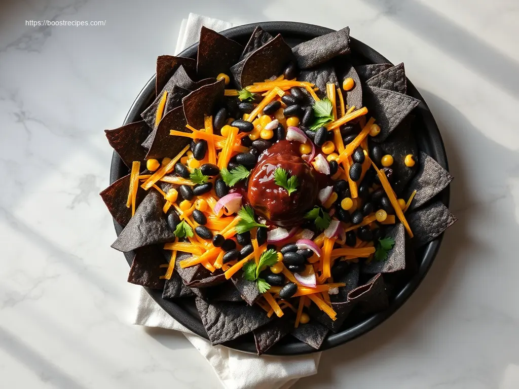 Delicious Black Magic Nachos for a party