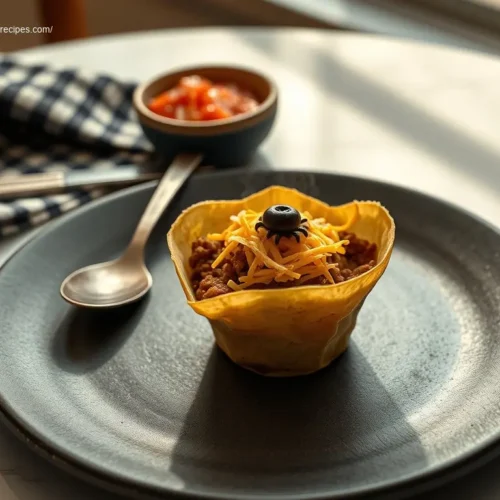 Creepy Taco Cups for a Halloween party