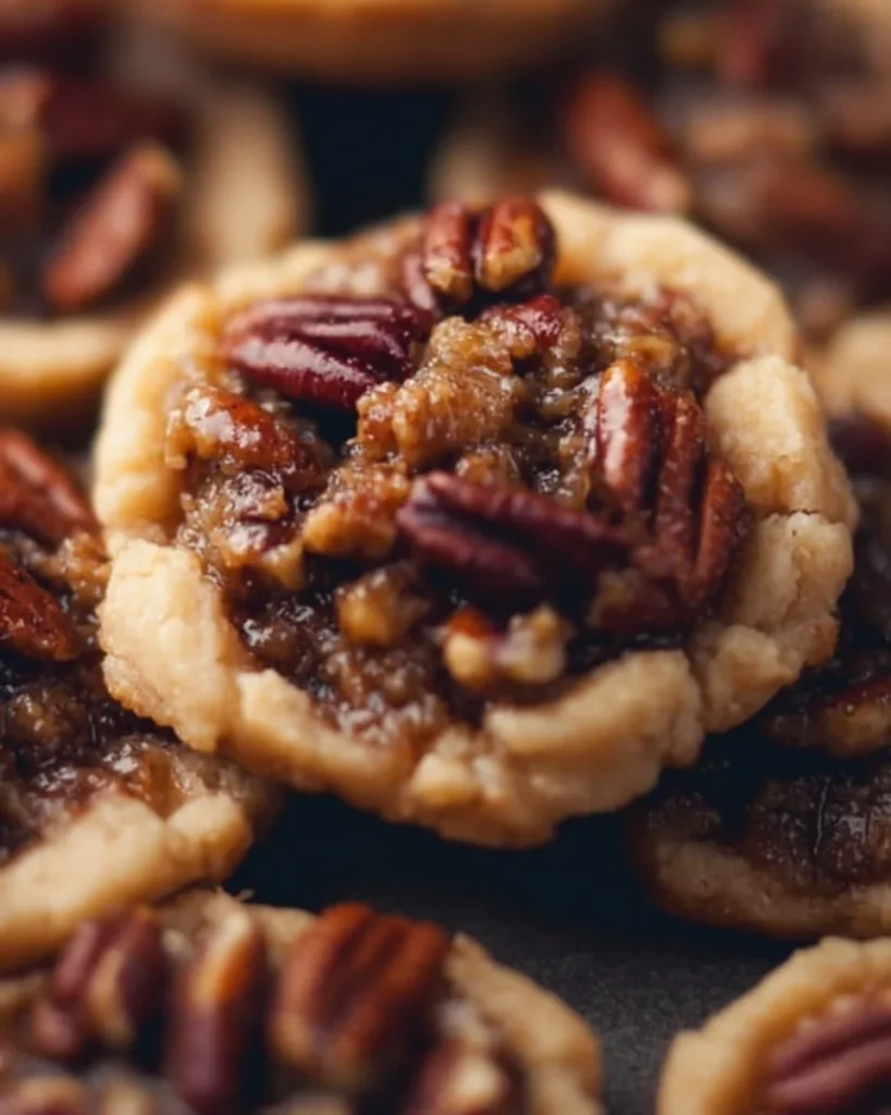 Delicious Crumbl Pecan Pie Cookies with pecans and pie crust flavor