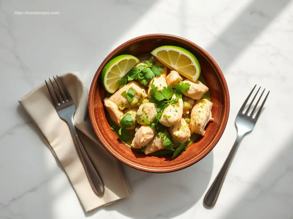 Low-Carb Salsa Verde Chicken dinner