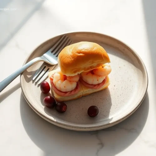 Delicious Shrimp Sliders with Festive Cranberry Mayo