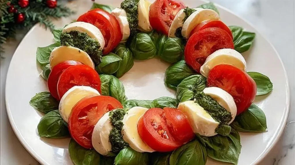 A variety of holiday appetizers presented as an amazing food platter.