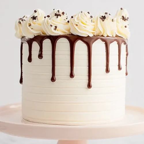 A beautifully decorated cake, ready for celebration.