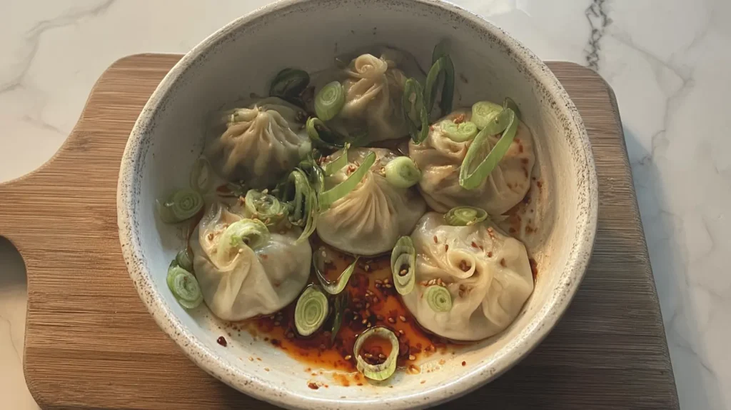 Deliciously prepared soup dumplings with delicate pleats