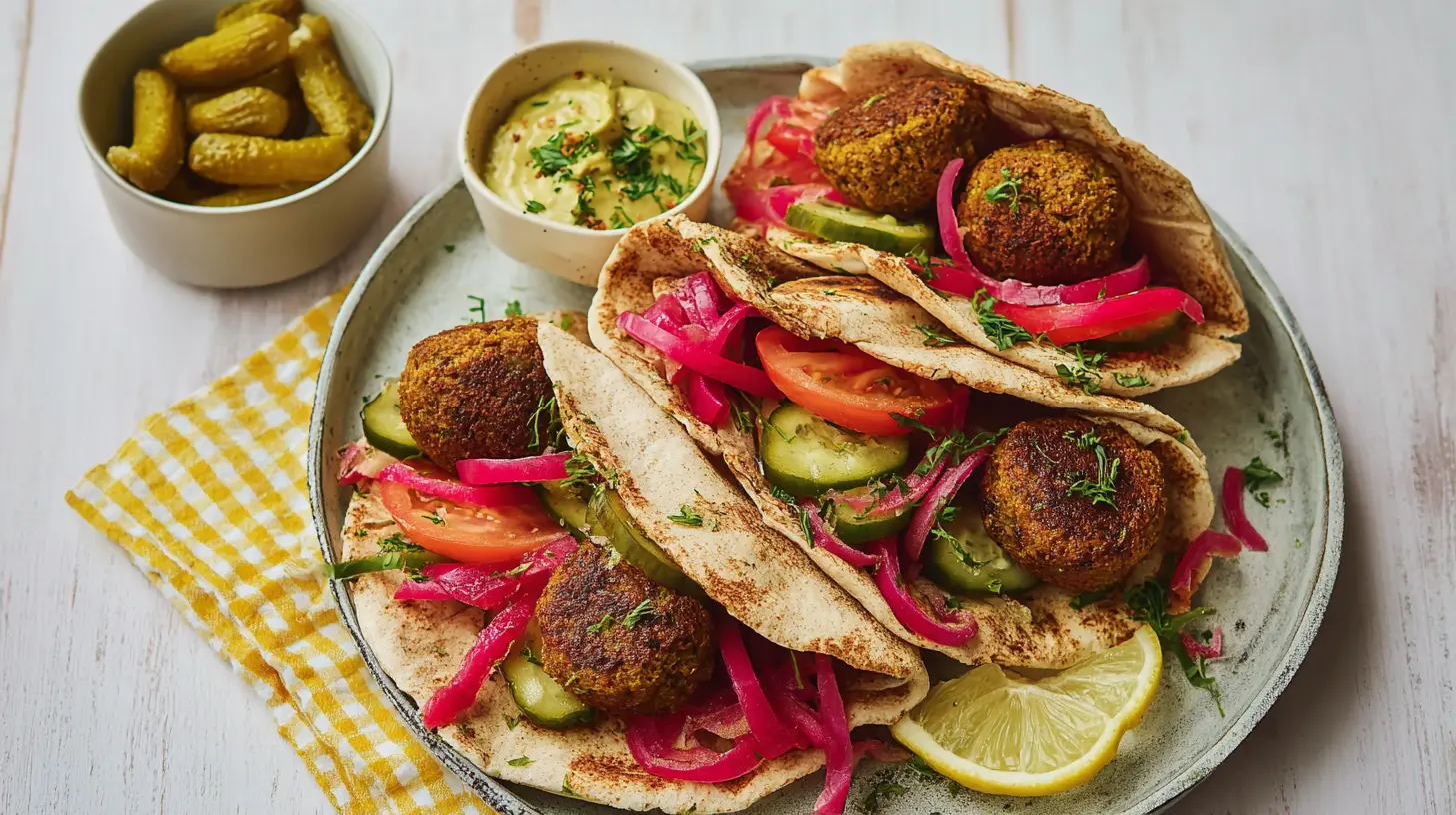 Delicious quick lunch falafels served fresh.