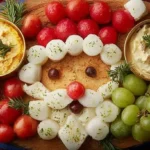 A beautiful arrangement of food art appetizer dips