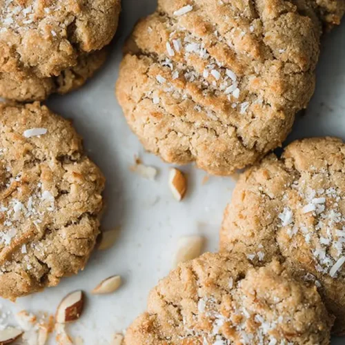 A plate of healthy cookies with no added sugar, perfect for a guilt-free treat.