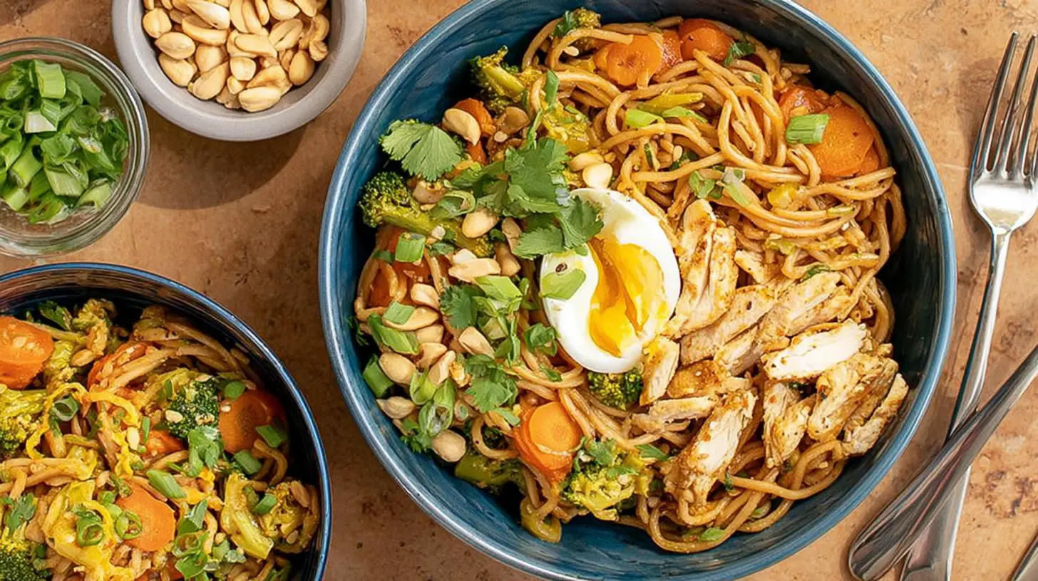 Healthy lunch recipes featuring fresh ingredients in a colorful spread