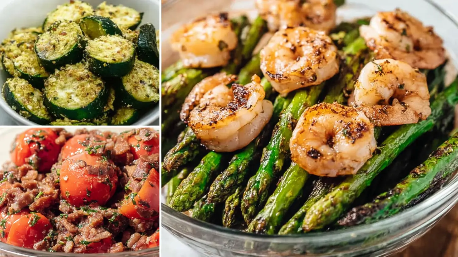 A vibrant selection of healthy Keto Side Dishes, perfectly prepared.