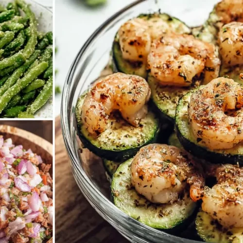 An assortment of fresh and colorful Keto Side Dishes.