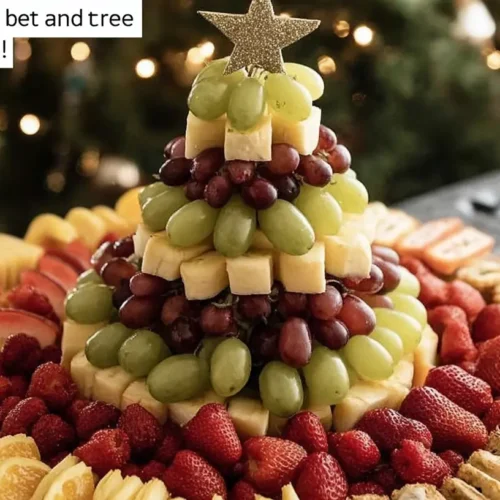 Various festive Xmas food items arranged on a holiday table.