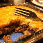 Classic Cattle Drive Casserole with a golden-brown baked top.