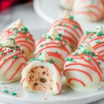 A close-up of festive Little Debbie Christmas Tree Cake Truffles, showcasing their intricate details and celebratory appeal.