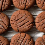 Assortment of chocolate butter cookies, perfectly baked and golden