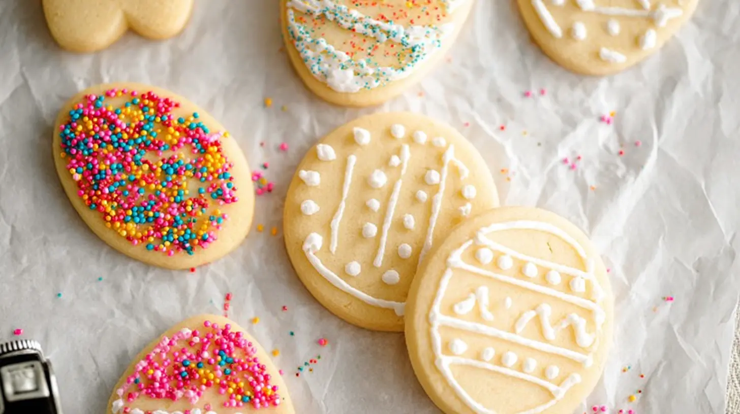 Various delightful sugar cookies with colorful icing.