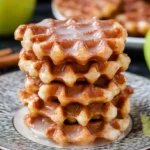 Artisan apple fritter waffle donuts with a sugary glaze