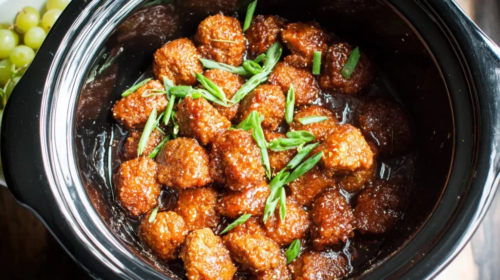 Various crockpot appetizer recipes arranged for easy viewing