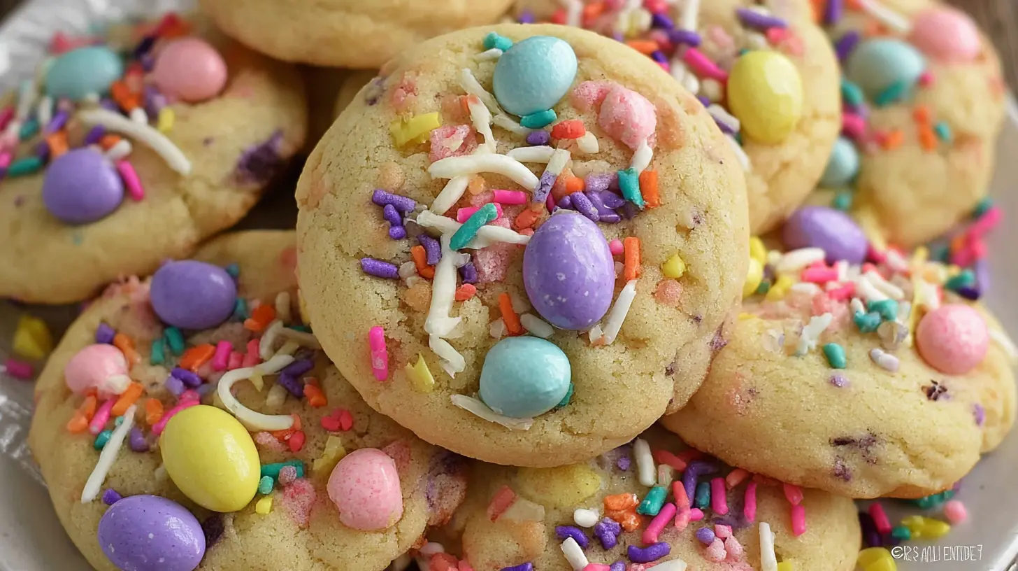 Various Easter cookies featured with easy recipe instructions.