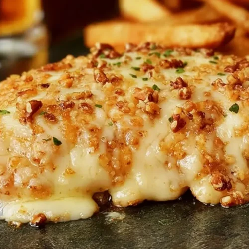 A delectable plate of Longhorn Steakhouse Parmesan Chicken