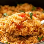 Authentic Mexican rice presented in a bowl.