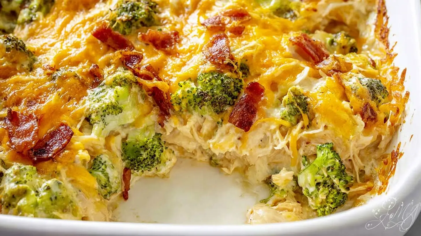 A baked easy chicken casserole, low carb and simple to prepare.