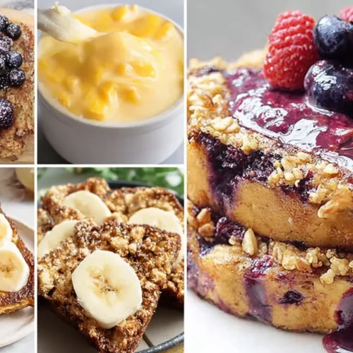 An array of sweet breakfast recipes presented beautifully on a table