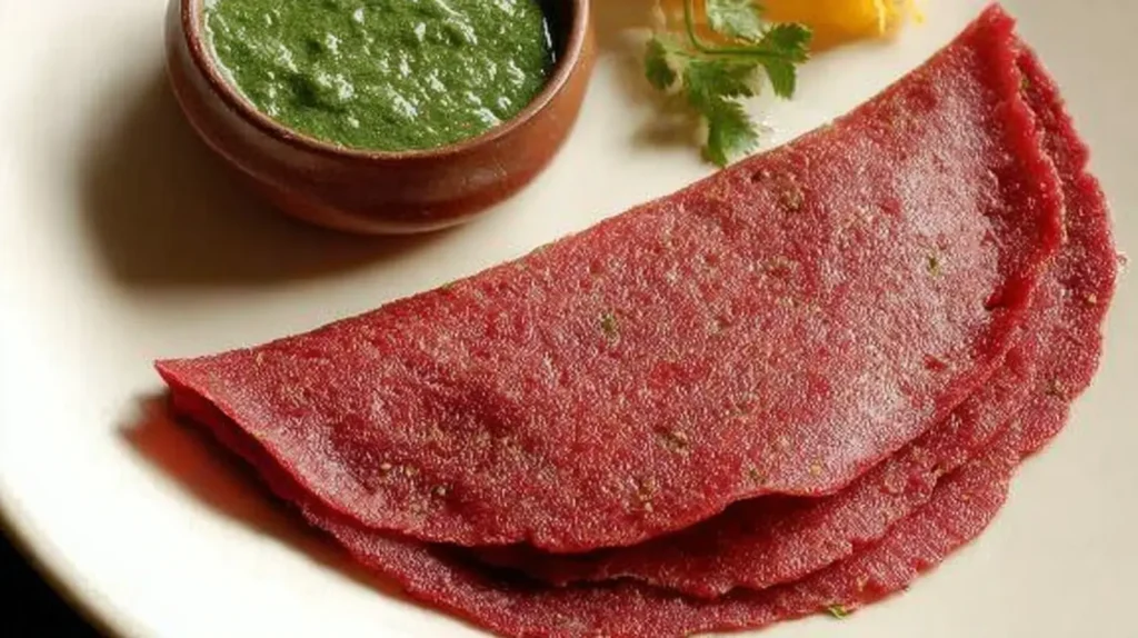 Beetroot oats chilla recipe perfect for weight management and a special Valentine's meal