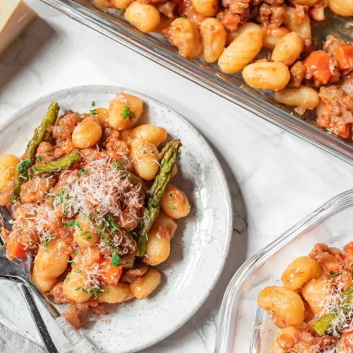 Various prepared dishes illustrating easy dinner recipes that are healthy and use pantry staples