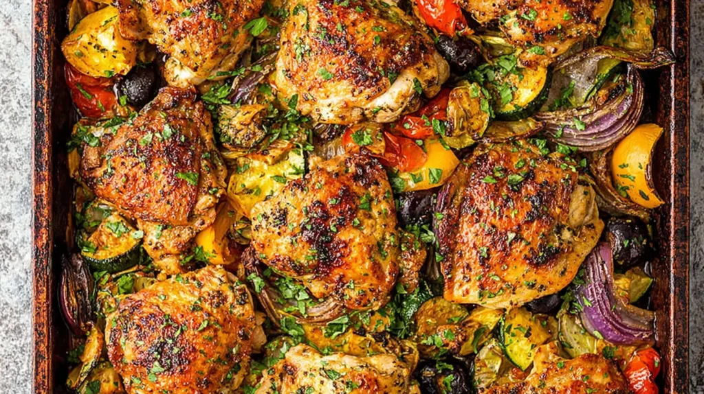 Delicious one-pan chicken dinner recipes loved by all, featuring perfectly roasted chicken with herbs.