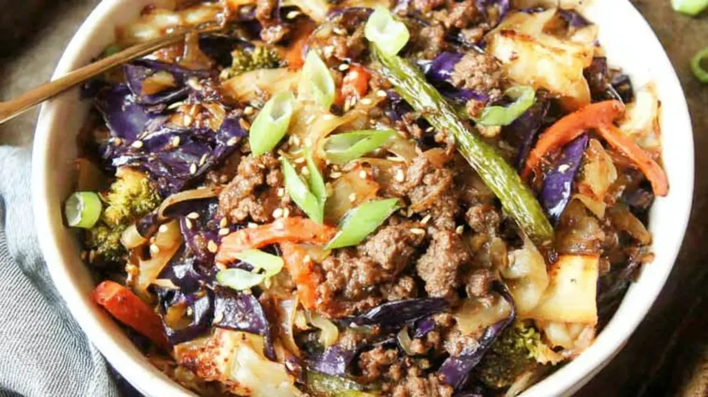 Wholesome and simple weeknight dinner recipe plate with greens