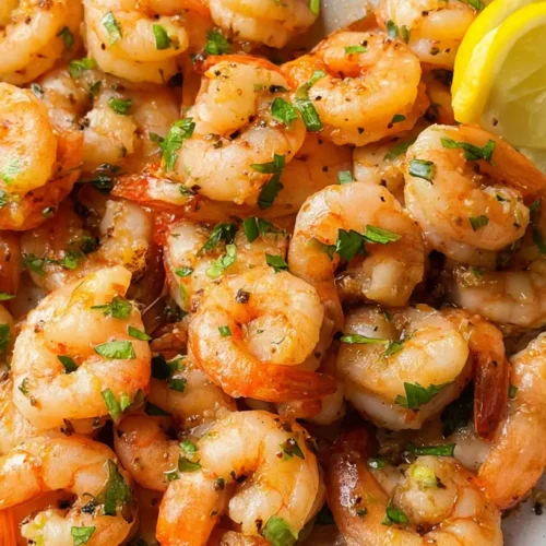 An easy shrimp skillet meal cooked with vegetables in a single pan.