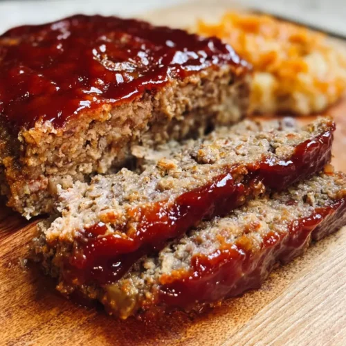 A delicious homestyle meatloaf dinner served with sides.