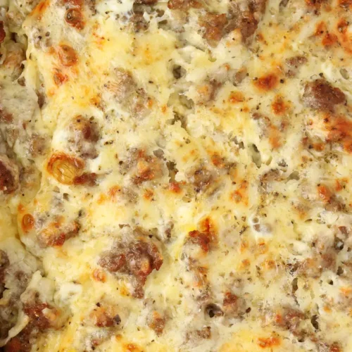 A delicious holiday breakfast casserole that you can make ahead of time
